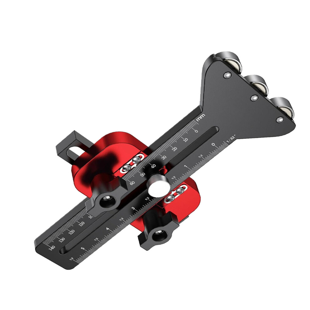 Thin Crack Table Saw Jig Guide With 3 Pulleys Aluminum Alloy 3/8X3/4In U & 1/4X3/8In T Slots 9321380735773