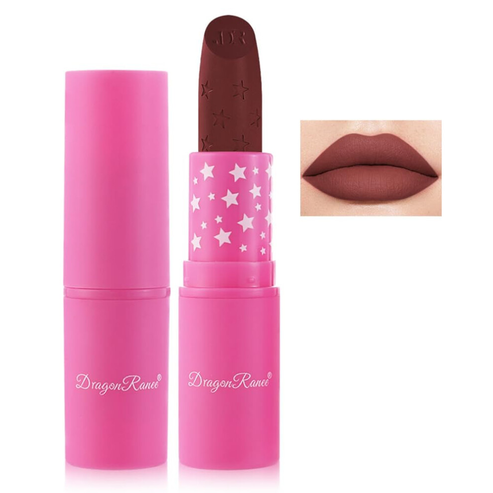 Vampire Color Matte Waterproof Lipstick, Long Lasting Hydrating NonStick Cup 07