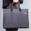 Men Briefcase Nylon Laptop Bag Gray Shoulder Messenger Office Work Bag 2