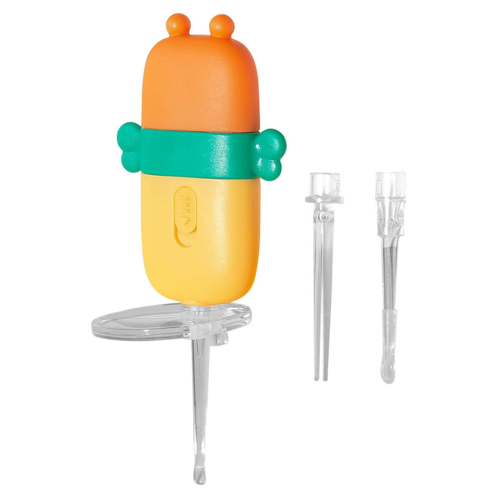 Light Kids Earwax Removal Tool With And Magnifying Glass, Safe Silicone Tip Cleaner Kit For Children