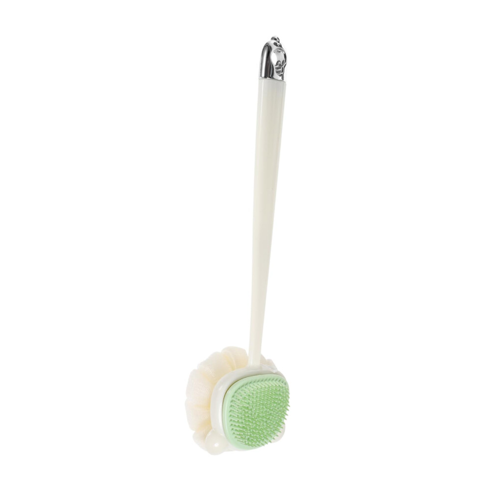 Back Scrubber with ExtraLong Handle, DualSided Shower Brush for Gentle Skin Exfoliation