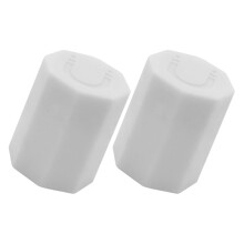 Silicone Straw Toppers 2 Pack – Bottle Straw Caps for Outdoor Travel, Beach, Hiking, White