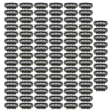 100pcs U Shape Hair Extension Clips 2.8cm Metal Wig Clips with 6 Teeth for Secure Wig Hold