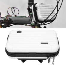 8 Zoll PVC faltbare Fahrrad-Vordertasche Aufbewahrungsbeutel Weiß Fahrradaccessoire