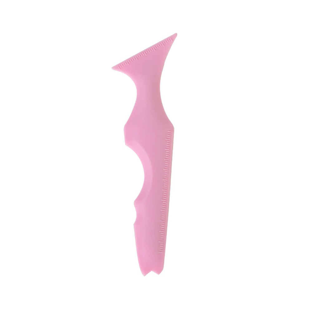 Pink Eyeliner Stencil Winged Eyeliner Tool, 4In1 Silicone Guide For Precise Makeup,