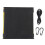 30W Monocrystalline Foldable Solar Panel, Fluorescent Yellow, 3 Fold, 2 USB-C 9