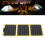 30W Monocrystalline Foldable Solar Panel, Fluorescent Yellow, 3 Fold, 2 USB-C 4