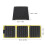 30W Monocrystalline Foldable Solar Panel, Fluorescent Yellow, 3 Fold, 2 USB-C 2