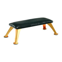 Manicure Hand Rest for Nail Table with Ergonomic Support, EasyClean PU Leather, GoldLeg Frame