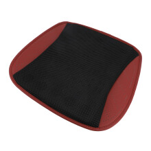Belüftete Sitzkissen mit 8 Lüftern, USB, 3 Geschwindigkeiten, rutschfest, 43x43cm, Rot Schwarz
