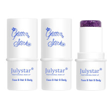 2Pcs Glitter Eyeshadow Stick, Long Lasting Waterproof Shimmer Eye Makeup, Quick Dry GelBased