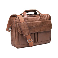 Briefcase Men's Leather Brown Executive Briefcase For Documents University Style