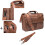 Briefcase Men's Leather Brown Executive Briefcase For Documents University Style 3