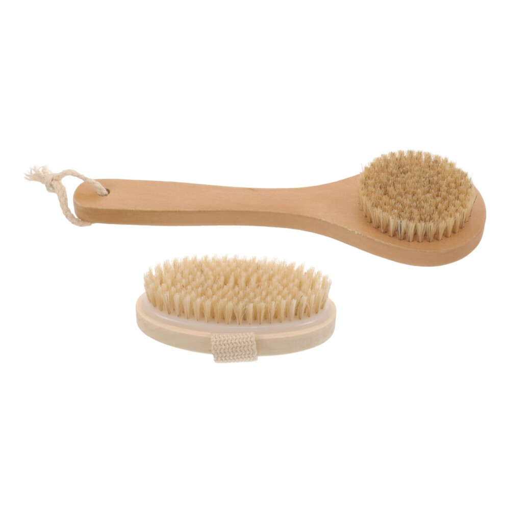 Body Scrubber Brush Set with Soft Bristles for Gentle Exfoliation and Shower or Dry Brushing