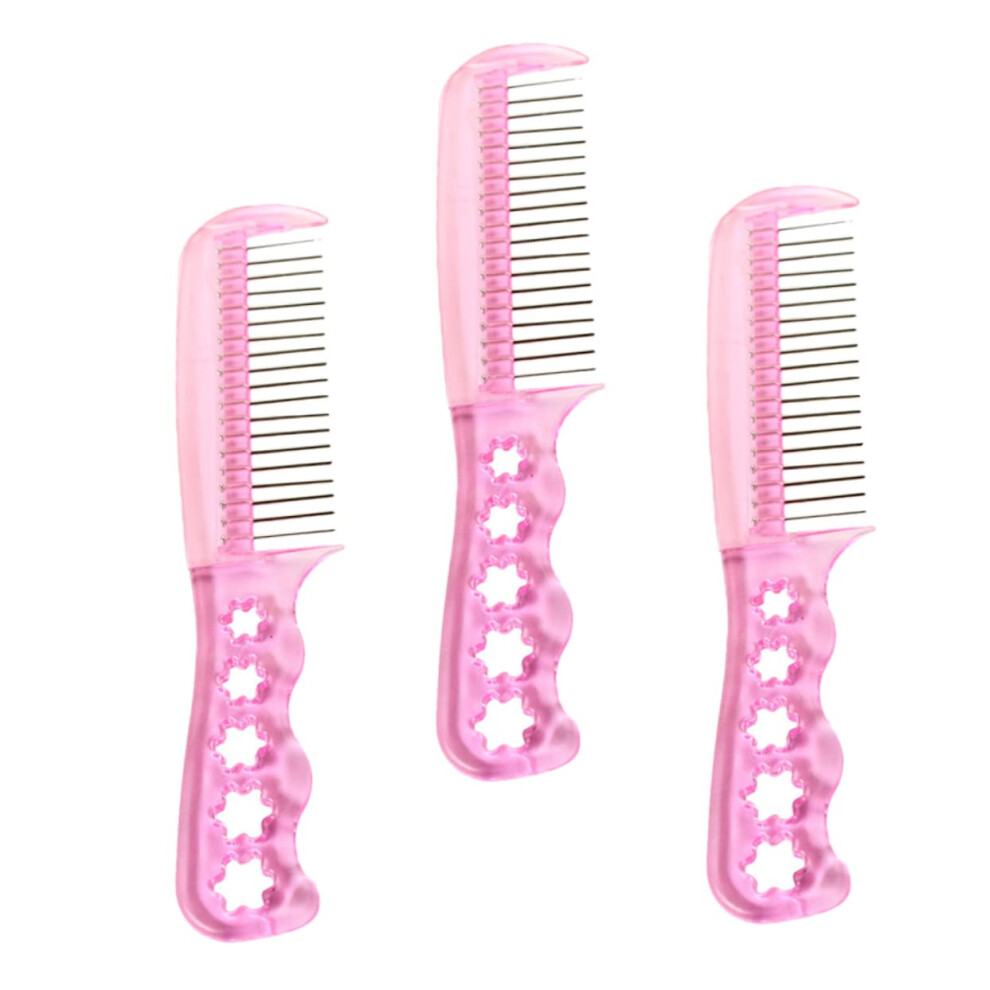 Wire Hair Brush Set for Synthetic Wigs and Hair Extensions with Gentle Detangling and Ergonomic Grip