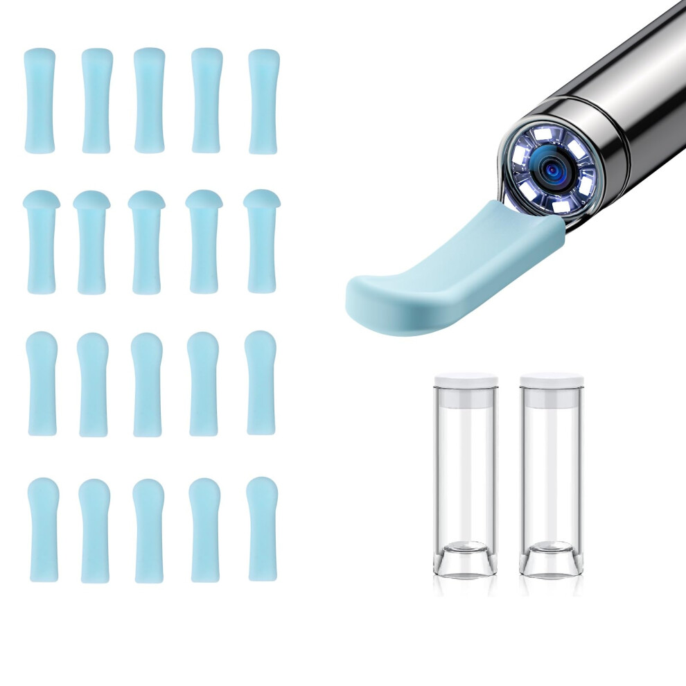 Ear Wax Removal Kit with 1080P HD Camera, 20 Soft Silicone Tips, IP67 Waterproof Lens