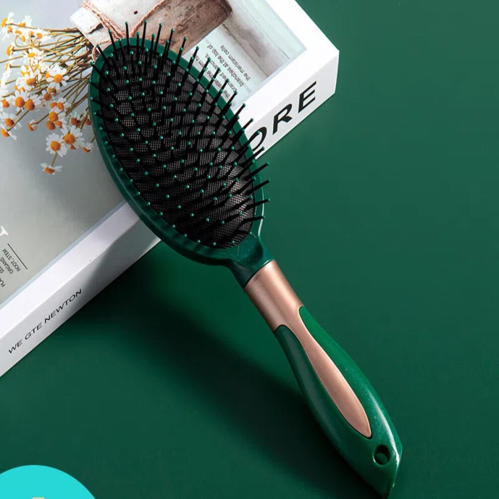 Unisex Hair Detangling Comb With Frizz Control And Static Reduction, Oval Brush For Wet And Dry Hair