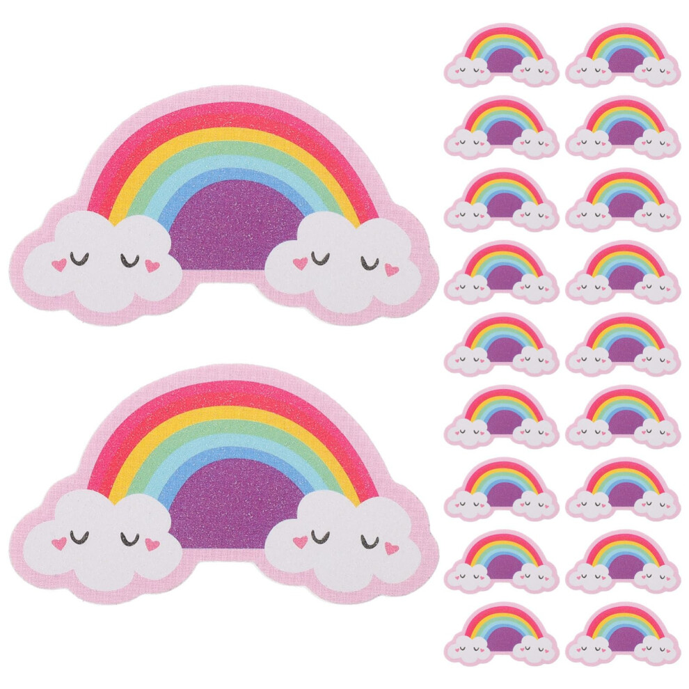 20pcs Cartoon Rainbow Nail File Set for Precision Shaping and Smoothing Acrylic Nails