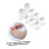 Toe Separators Silicone Pedicure Spacers for Precise Toe Alignment Reusable Washable Silver Set 2