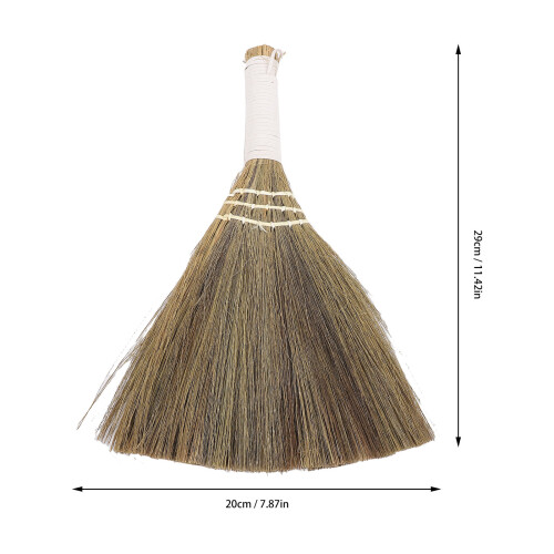 3PCS Whisk Broom Set, Soft Bristle, Miscanthus Grass, Handcrafted Cleaning Tool 1