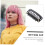 60pcs Black UShape Wig Clips with Snap Closure for Secure Wig Making and Hair Extensions 2