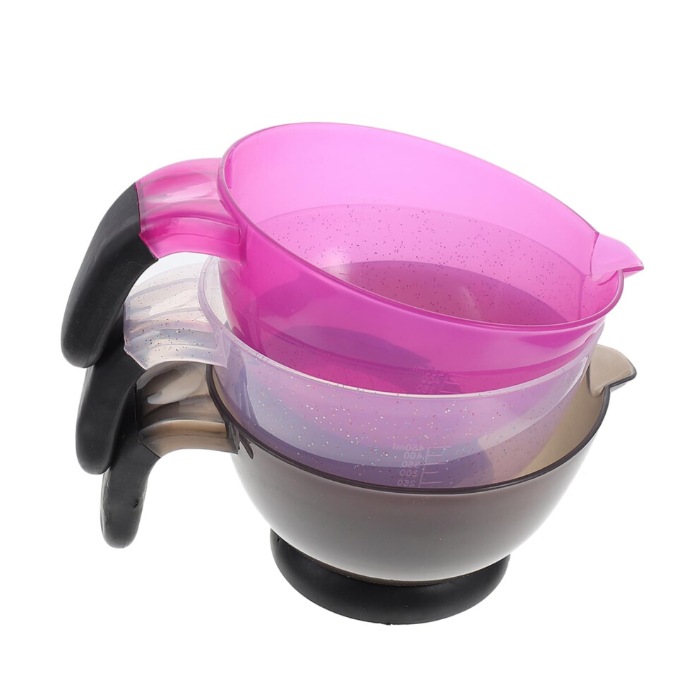 Hair Dye Mixing Bowl Set, ChemicalResistant Plastic, EasyClean for Salon and Home Use