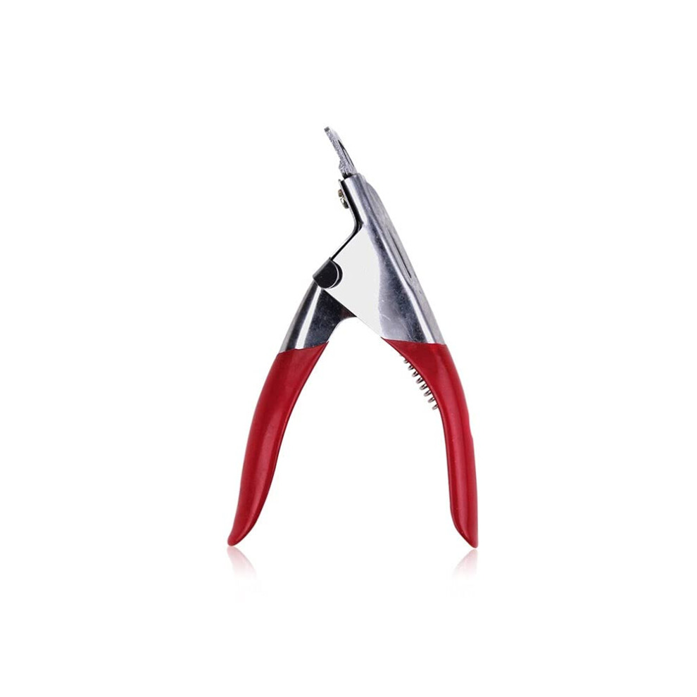 Red Professional Stainless Steel Nail Clippers Ergonomic Grip With Sharp Blades And Nail File