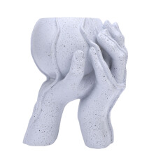 Lustiger Resin-Hand-Blumentopf für Indoor- und Outdoor-Pflanzen 15,5x12cm