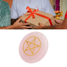 Polierter pinker Kristallstein für Meditation & Yoga Geschenk, Typ 1