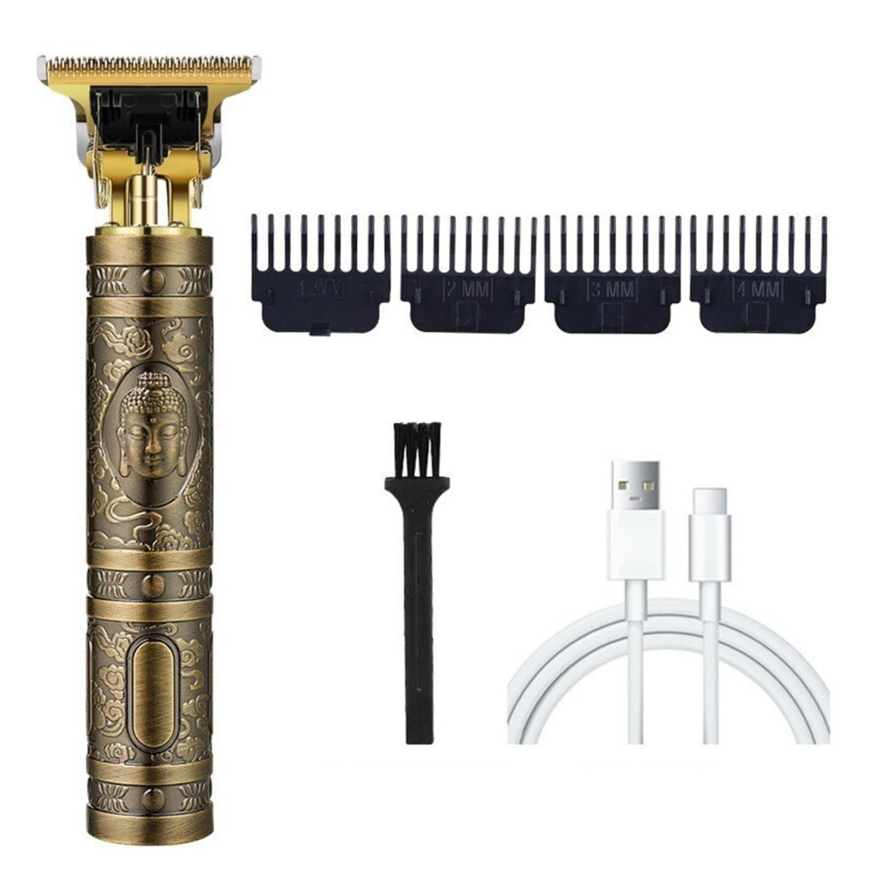 Electric Hair Clipper USB Rechargeable Cordless Beard Trimmer Compact Fast Charging Grooming Kit
