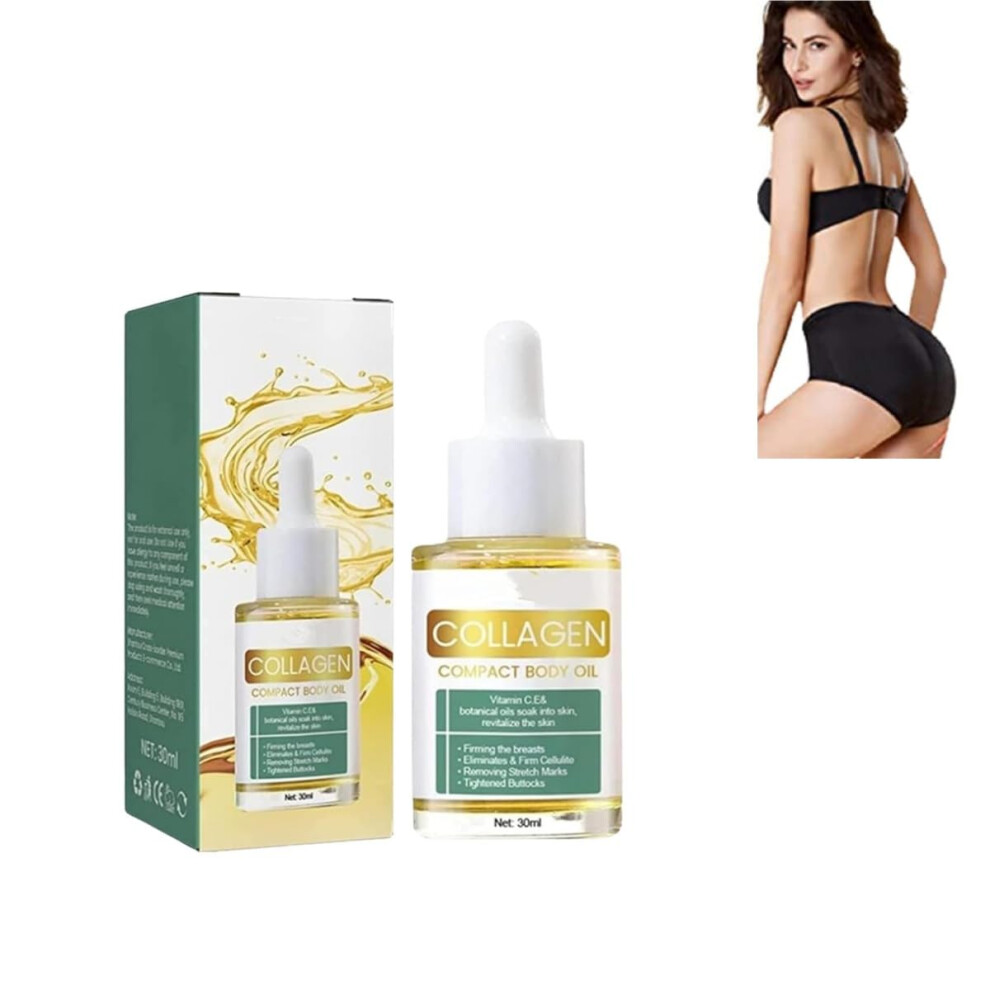 Collagen Body Oil with AntiAging Firming Formula, Hydration Boost and Vitamin E for Smooth Skin