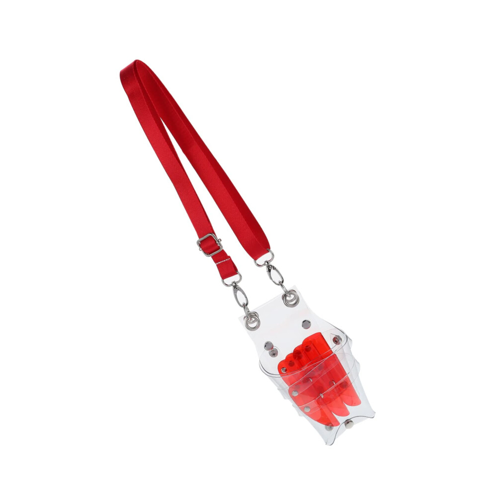 Red Hairdressing Scissor Pouch With Tool Protection, Barber Scissor Holder For Salon And Travel