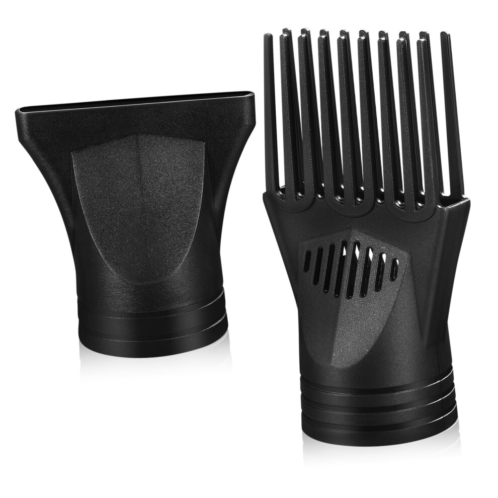 Hair Dryer Attachments Set with Universal Diffuser, Concentrator Nozzle and Comb for Styling Control