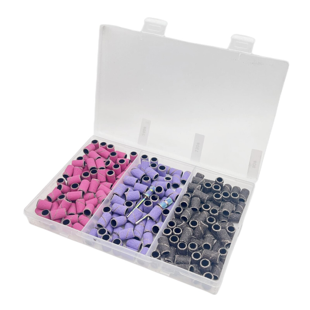Professional Nail Drill Bits and Sanding Bands for Acrylic Gel Removal and Surface Smoothing