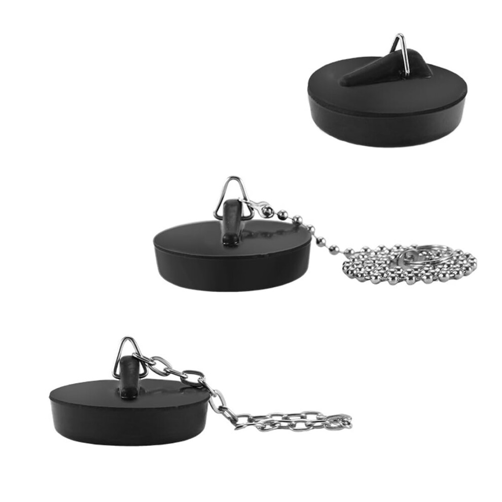 Universal Pvc Sink Drain Stopper With Chain 45Mm Bath Plug For Kitchen And Bathroom 9094768385265