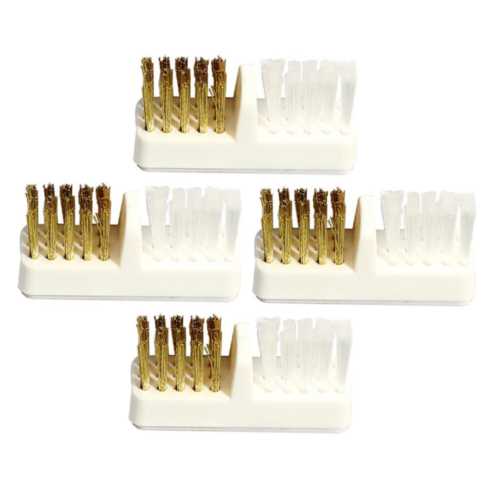 4pcs Nail Drill Bit Cleaning Brush Set for Quick Dust Removal and Manicure Tool Care