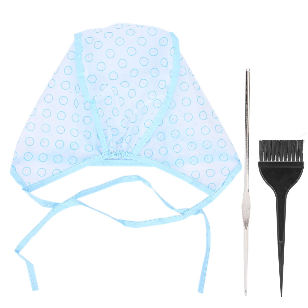 Reusable Hair Highlighting Cap with Hook and Hair Dyeing Kit for Precise Strand Selection
