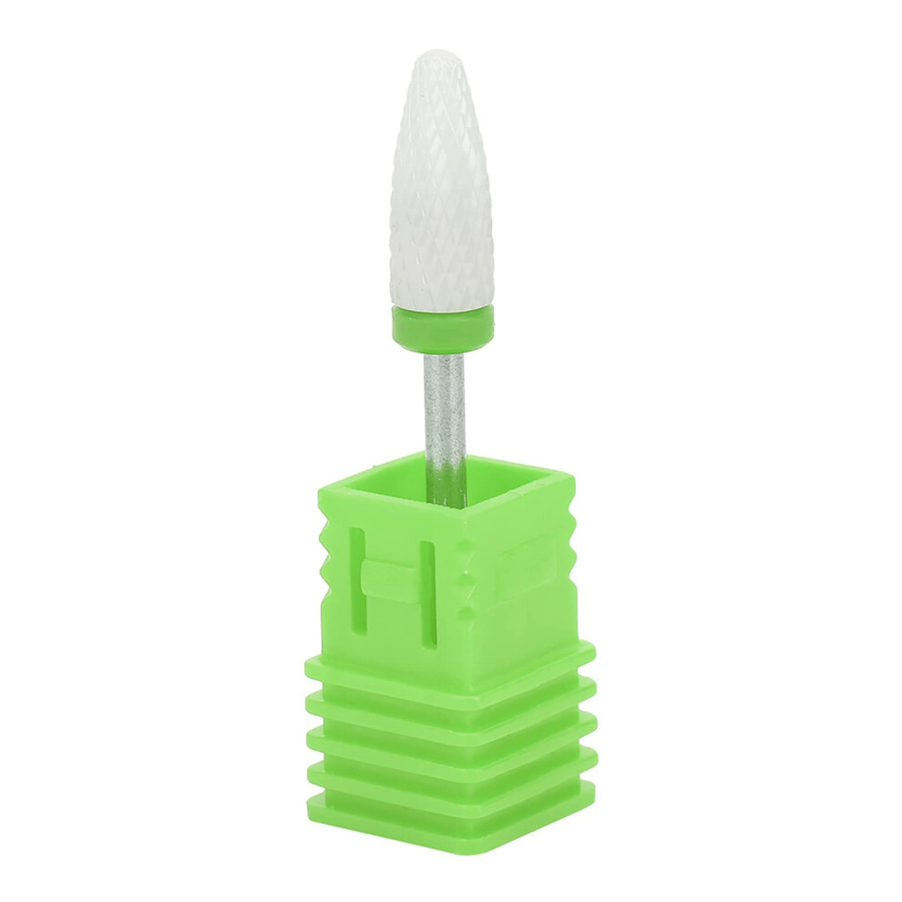 Grain/Green Ceramic Nail Drill Bit Corn Head For Manicure Reshaping Polishing Carving Rough C Box
