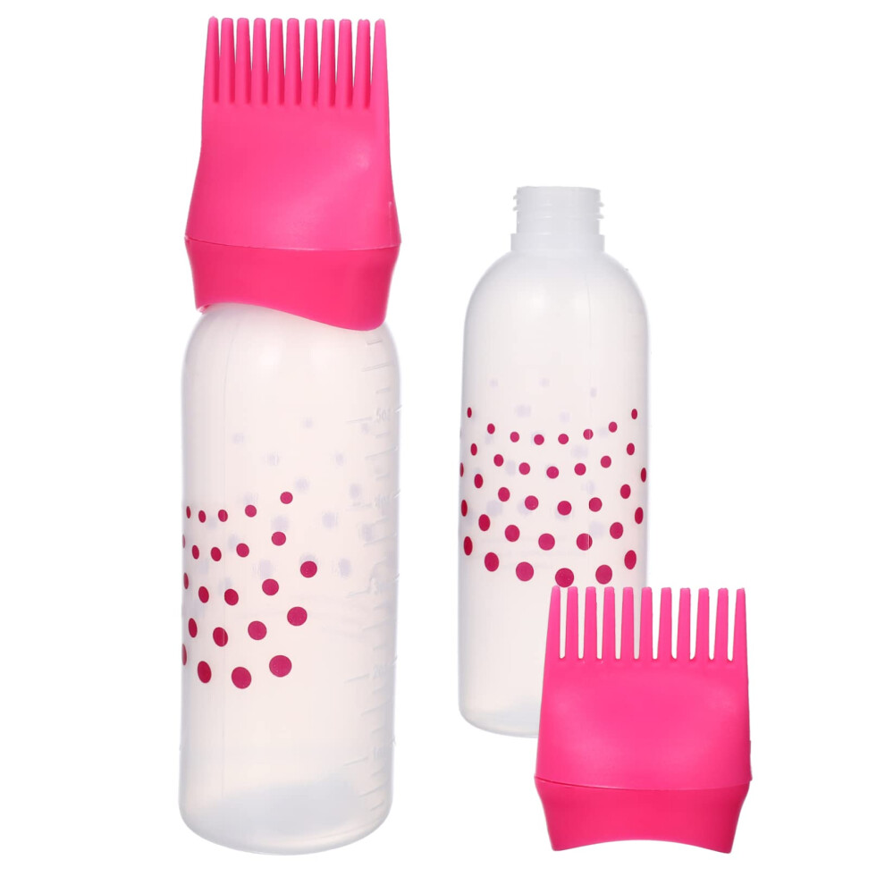 Hair Dye Applicator Bottle with Root Comb for Precise Mess Hair Coloring at Home or Salon