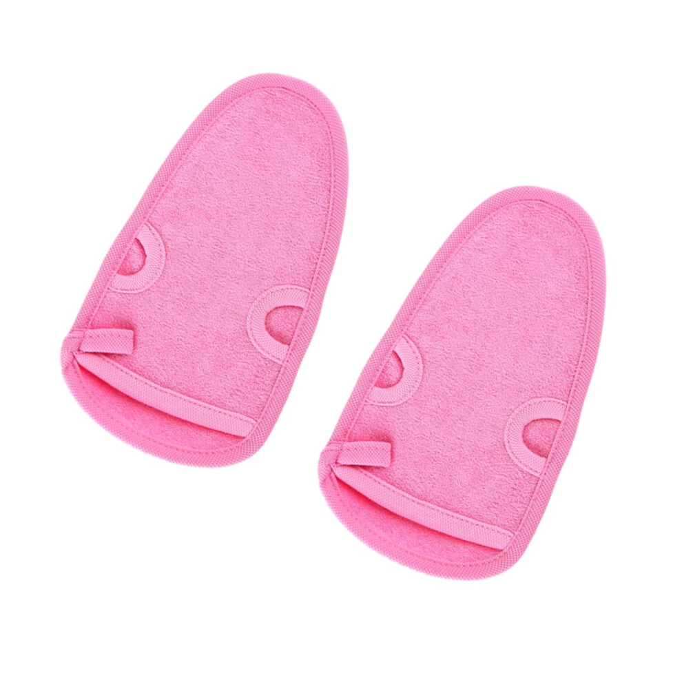 Exfoliating Bath Gloves Set with Back Scrubber for Deep Cleansing and Gentle Skin Exfoliation