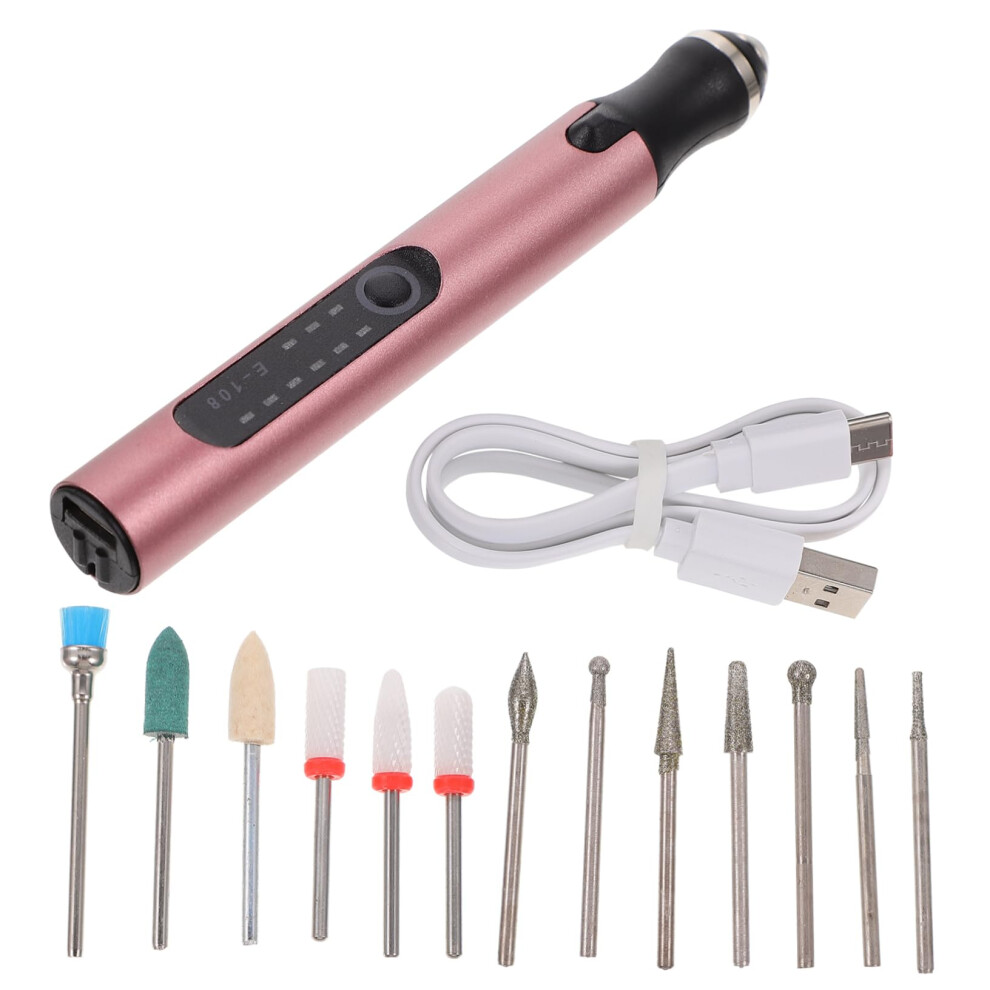 Electric Nail Drill with Adjustable Speed, USBC Rechargeable Nail Grinder for Manicure Pedicure