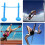 Inflatable Jumping Stick for Kids Quick Setup Backyard  Jump Game Blue 3