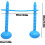 Inflatable Jumping Stick for Kids Quick Setup Backyard  Jump Game Blue 4