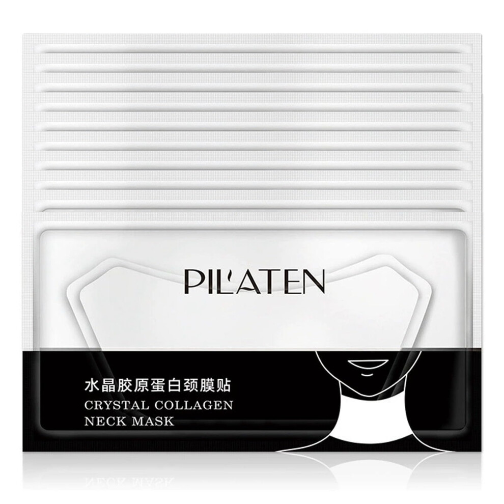 Collagen Neck Mask and Wrinkle Patches 10pcs Anti Aging Hydrating Pads for Firming and Smoothing
