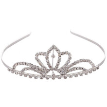 Affascinante corona da sposa impermeabile con design a pettine laterale Royal Glory con strass, anallergica, per donne e ragazze.