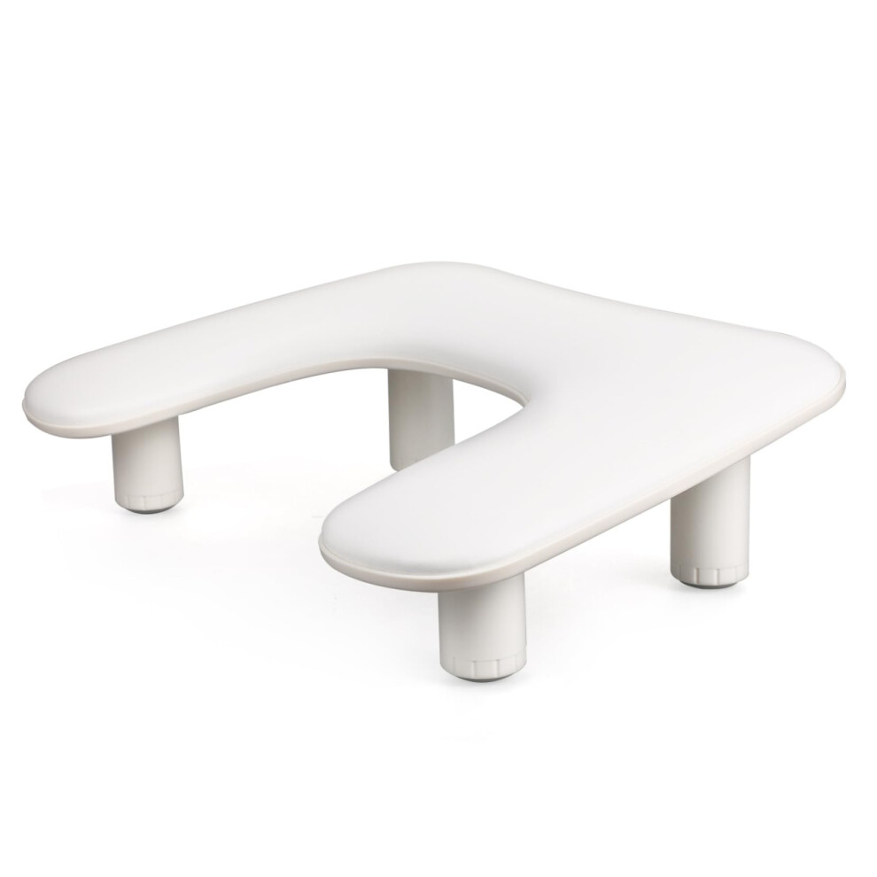 Nail Arm Rest Adjustable Ergonomic UShaped PU Cushion for Manicures and Nail Technicians