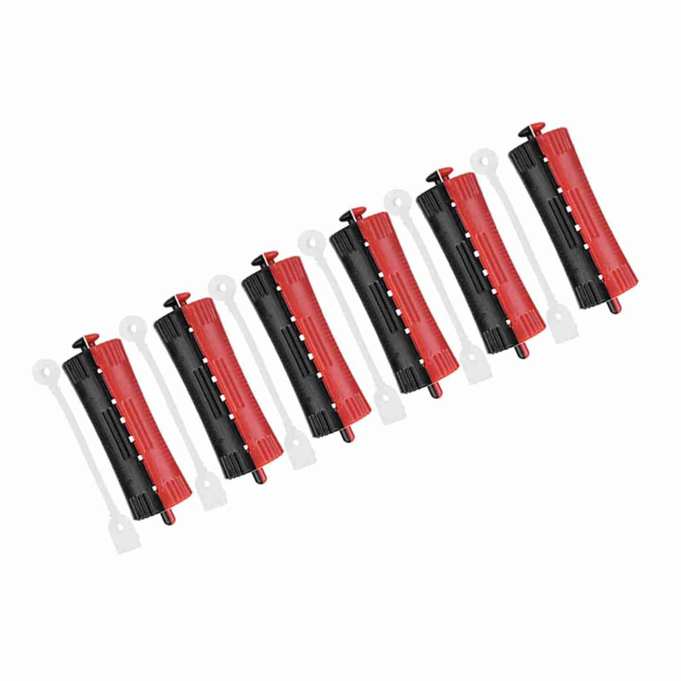 Hair Rollers Perm Rods Set with Rubber Bands, MultiSize Curling for Salon and Home Use, 6pcs