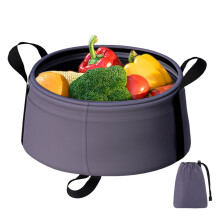 Water Container Camping Collapsible 8.5L Basin With HeavyDuty Handle Heatproof Folding Wash Tub Outdoor Kitchen Garden
