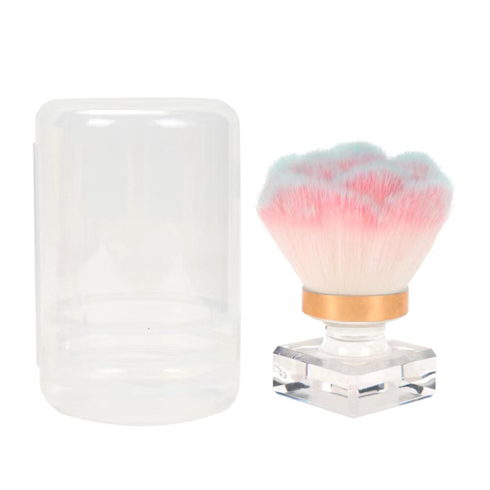Nail Dust Brush with Soft Fiber Bristles, Large Rounded Acrylic Powder Cleaner for MultiPurpose Use