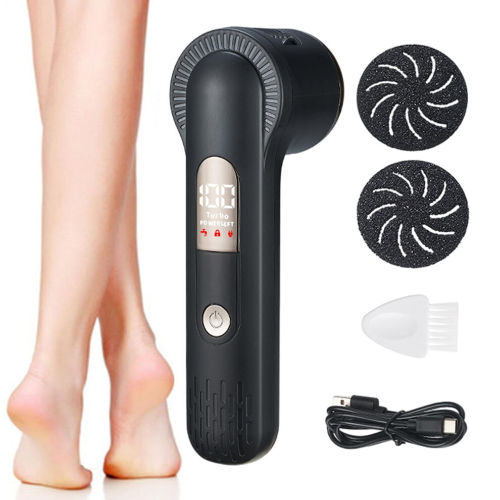 Rechargeable Electric Foot Callus Remover with Adjustable Speed for Dry Cracked Feet Pedicure
